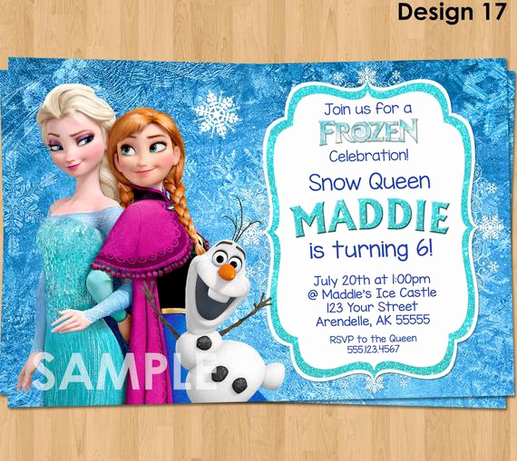 Free Frozen Invitation Template Fresh Frozen Invitation Frozen Birthday Invitation Disney Frozen