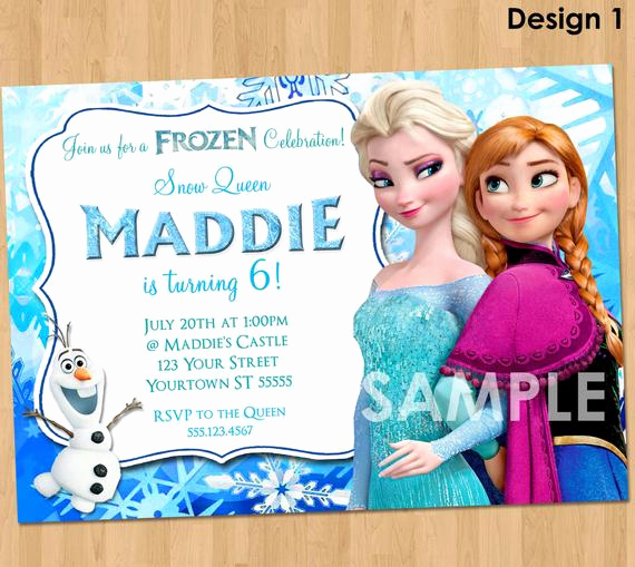 Free Frozen Invitation Template Inspirational Frozen Invitation Frozen Birthday Invitation Disney Frozen