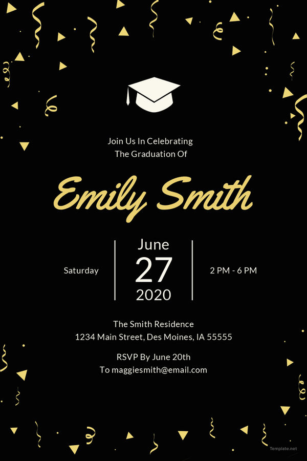 Free Grad Party Invitation Templates New 19 Graduation Invitation Templates Invitation Templates