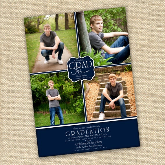Free Graduation Invitation Templates Photoshop Awesome Psd Shop File Elegant Graduation by Lovesweetpeacards