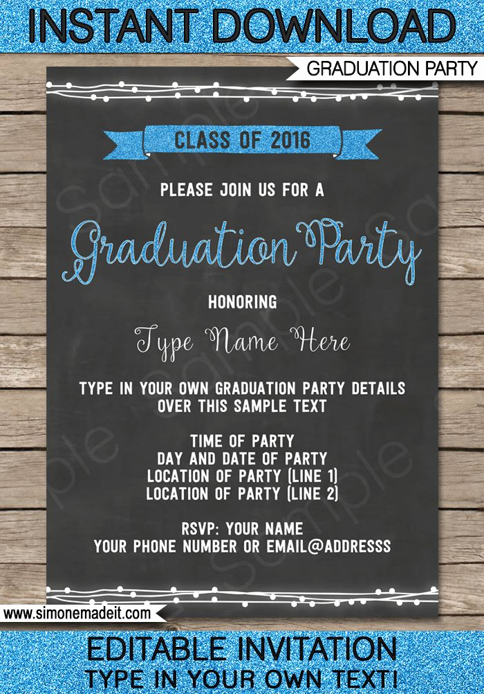 Free Graduation Party Invitation Lovely Best 25 Graduation Invitation Templates Ideas On