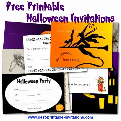 Free Halloween Invitation Printables Beautiful Printable Halloween Birthday Party Invitations – Festival