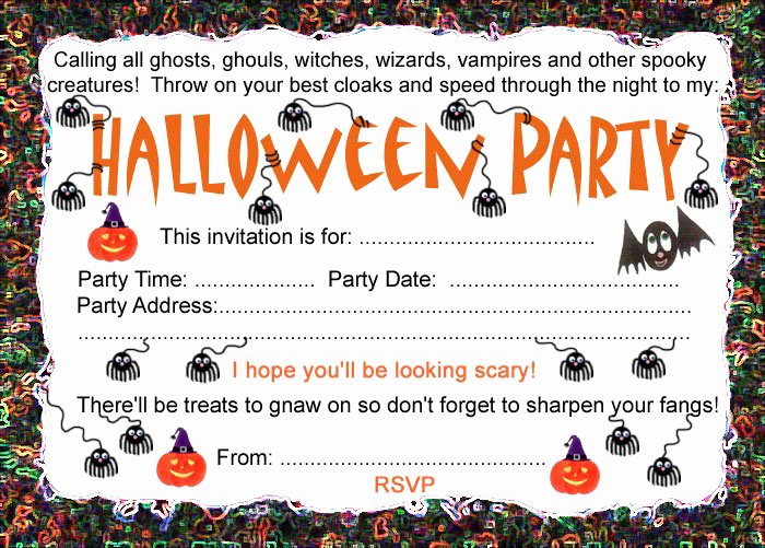 Free Halloween Invitation Templates Printable Inspirational Halloween Party Invitation