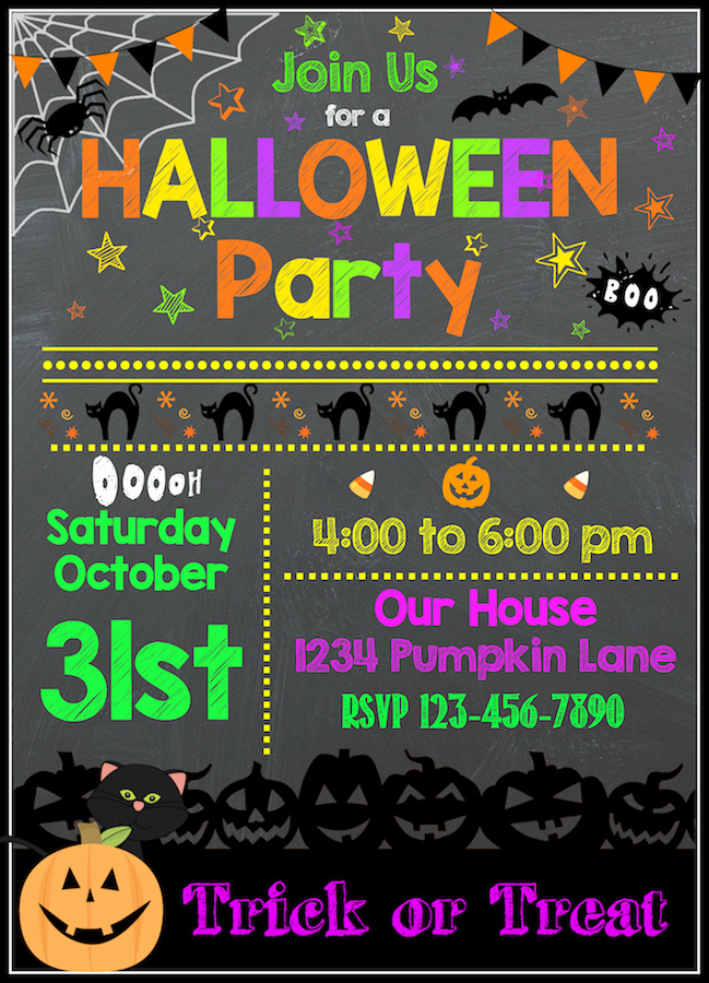 Free Halloween Party Invitation Templates Inspirational Free Halloween Printables