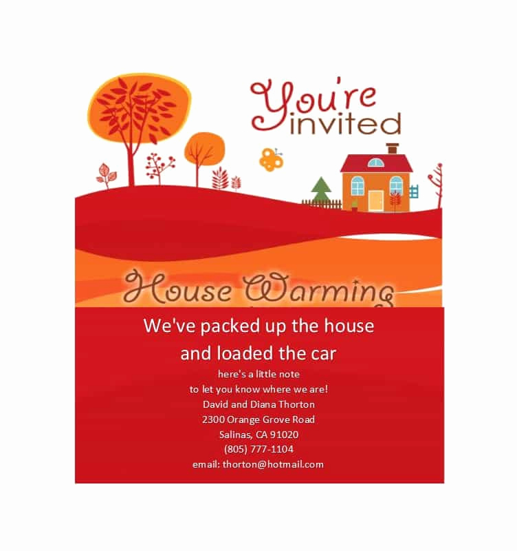 Free Housewarming Invitation Template Elegant 40 Free Printable Housewarming Party Invitation Templates