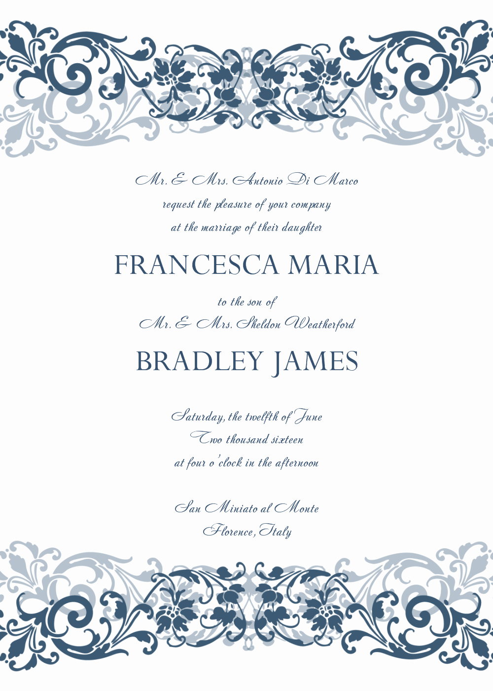 Free Invitation Template Printable Fresh 8 Free Wedding Invitation Templates Excel Pdf formats