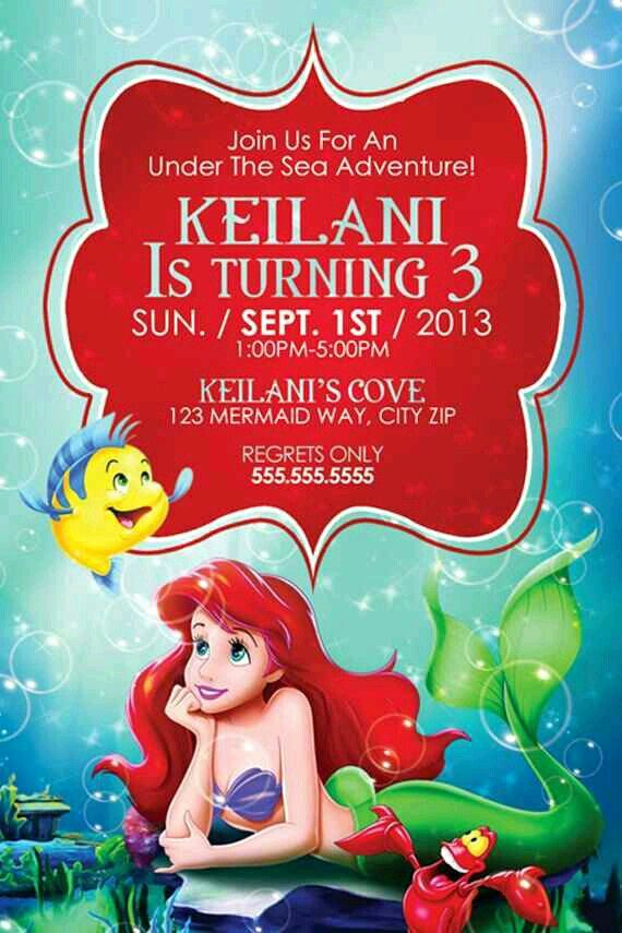 Free Little Mermaid Invitation Templates Beautiful Best 25 Little Mermaid Invitations Ideas On Pinterest