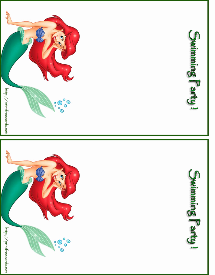 Free Little Mermaid Invitation Templates Inspirational 1000 Images About La Petite Sirene Ariel On Pinterest