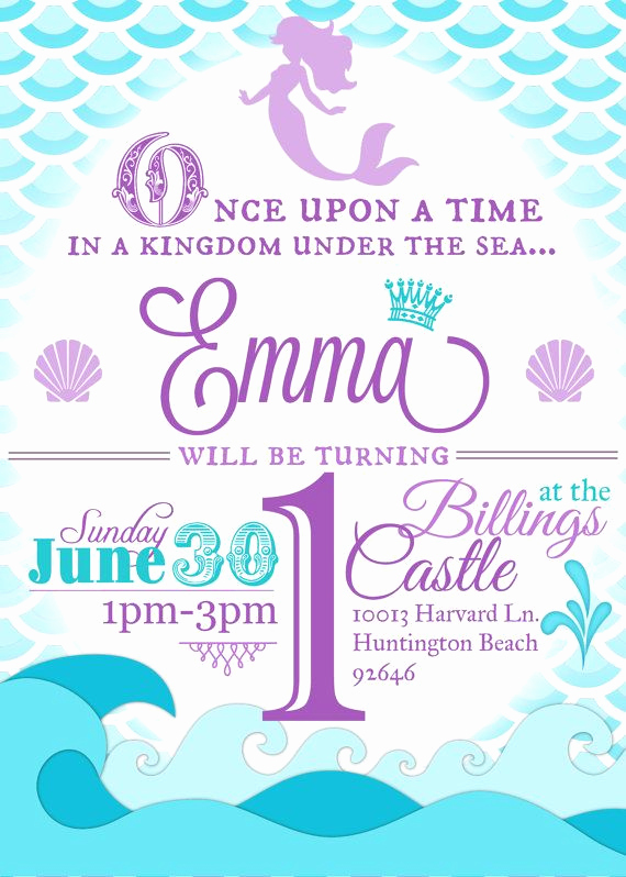 Free Mermaid Invitation Template Lovely 17 Best Ideas About Mermaid Party Invitations On Pinterest