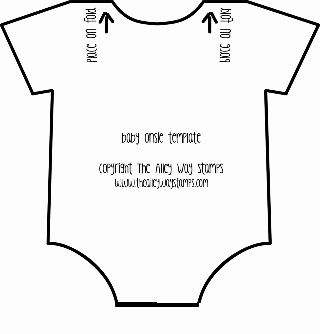 Free Onesie Invitation Template Awesome Sie Template Free From the Alley Way Stamps Freebies