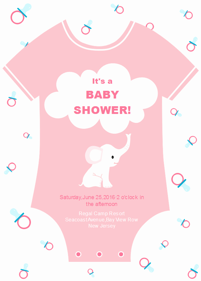 Free Onesie Invitation Template Beautiful Esie Baby Shower Invitation