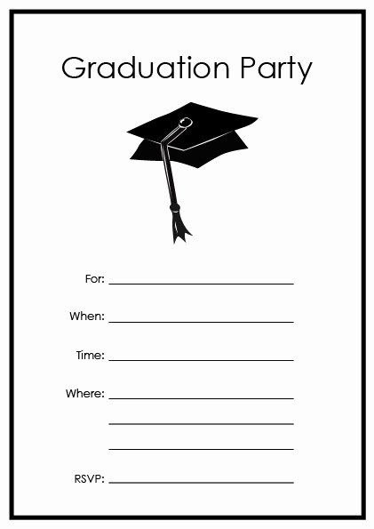 Free Online Graduation Invitation Templates Fresh Free Printable Graduation Party Templates