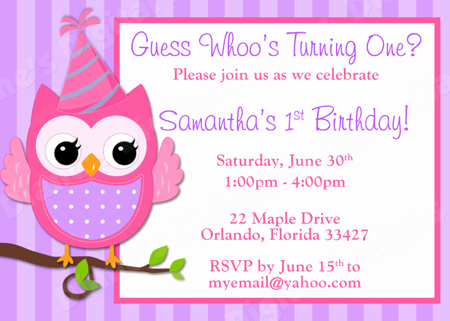 Free Owl Invitation Template Luxury Owl Birthday Party Invitations – Bagvania Free Printable