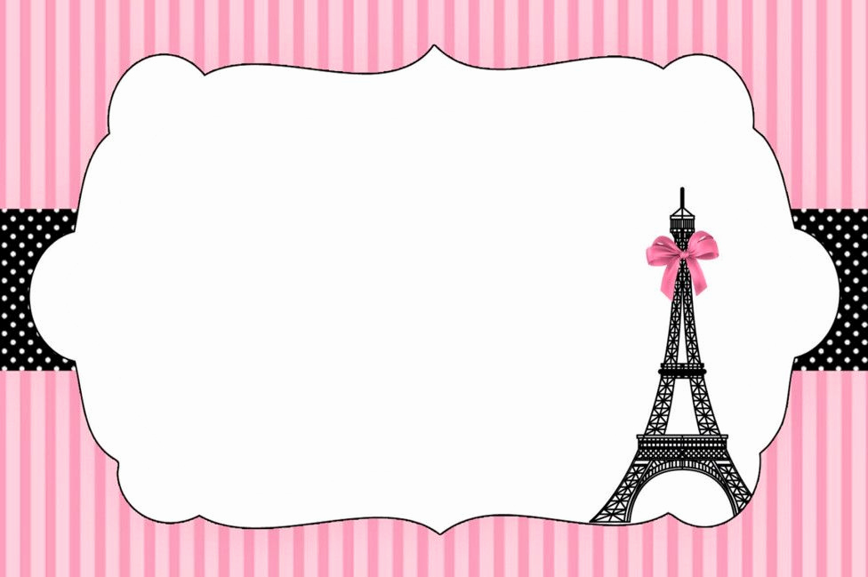 Free Paris themed Invitation Template Awesome Paris Birthday Party Invitation Templates