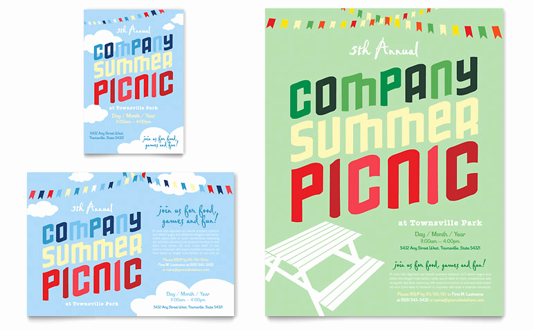 Free Picnic Invitation Template Best Of Pany Summer Picnic Flyer &amp; Ad Template Word &amp; Publisher