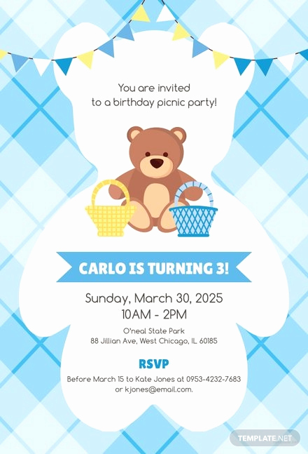 picnic party invitation