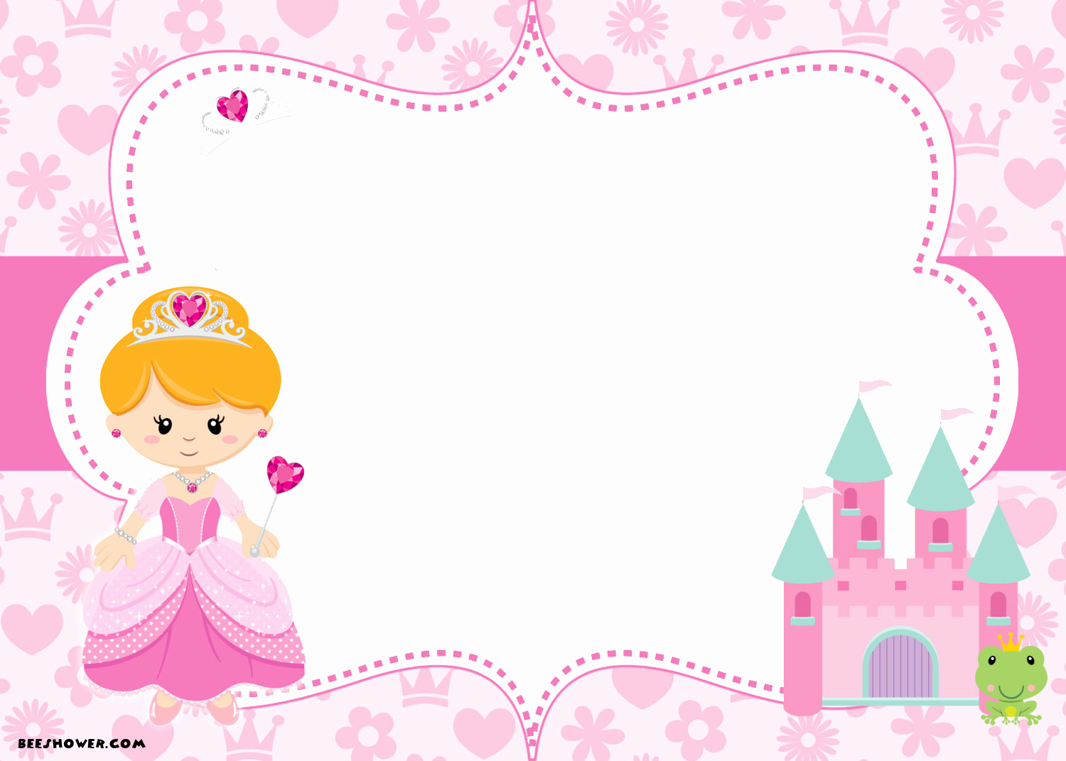 Free Princess Invitation Template Unique Free Printable Disney Princess Birthday Invitations