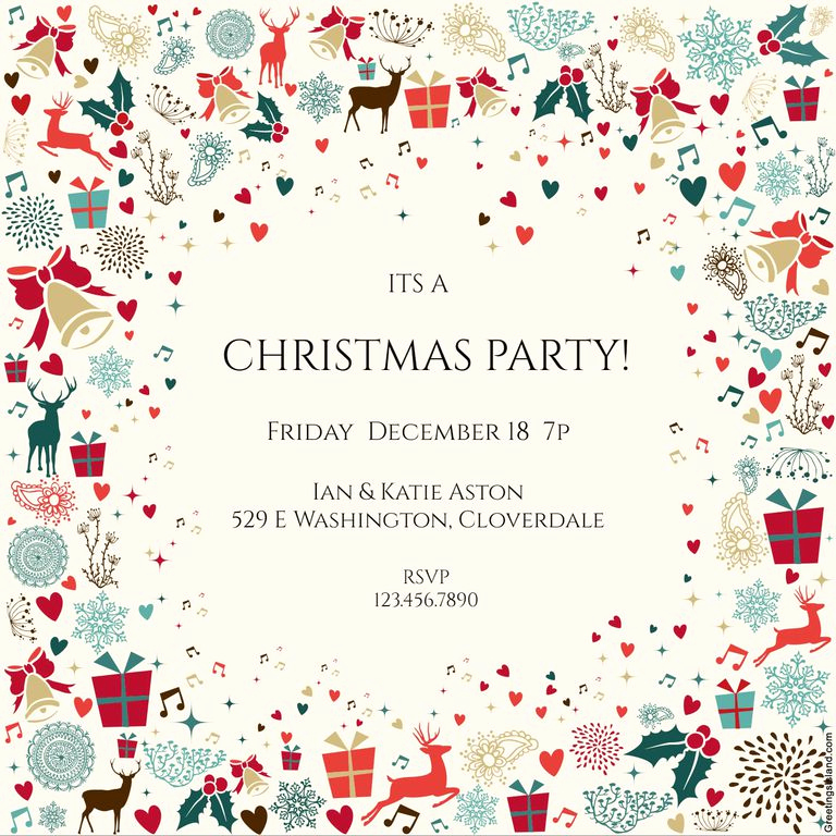 Free Printable Christmas Invitation Templates Awesome 15 Free Christmas Party Invitations that You Can Print
