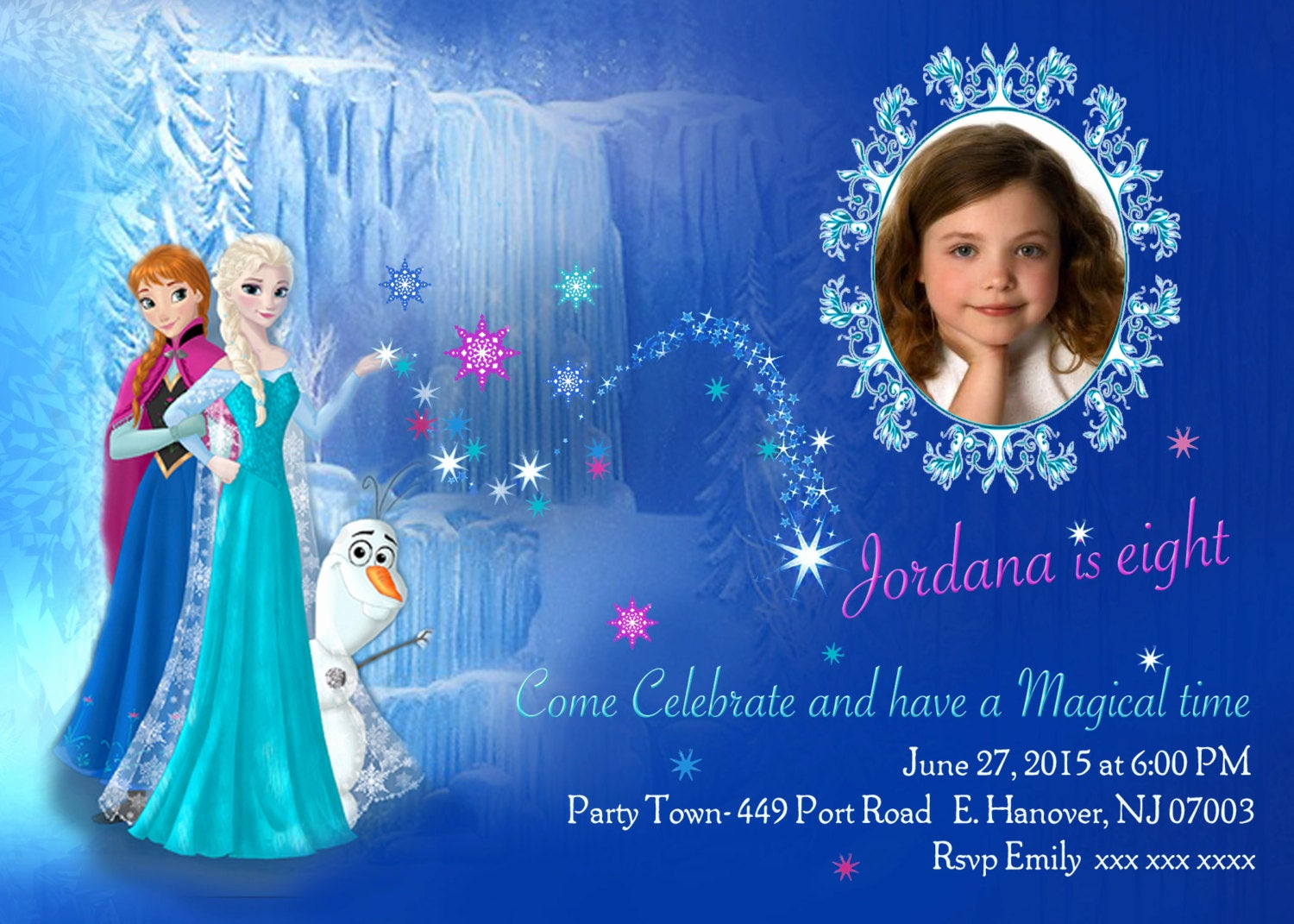Free Printable Frozen Invitation Template Awesome Diy Print Frozen Invitations Frozen Birthday Invites Elsa