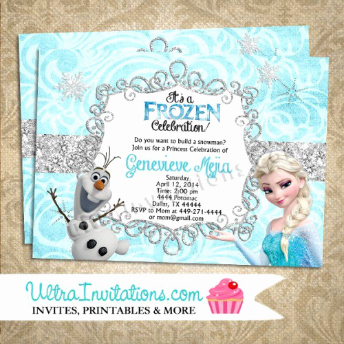 Free Printable Frozen Invitation Template Inspirational Frozen Printable Birthday Invitations Blank