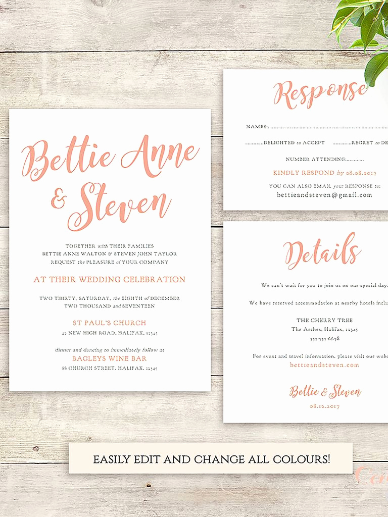 Free Printable Wedding Invitation Templates New 16 Printable Wedding Invitation Templates You Can Diy