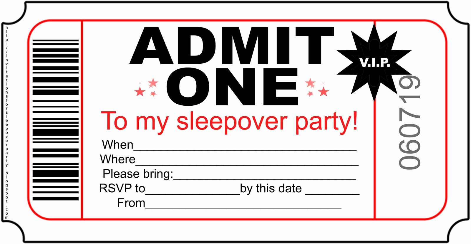 Free Sleepover Invitation Template Luxury Invitations for Sleepover Party