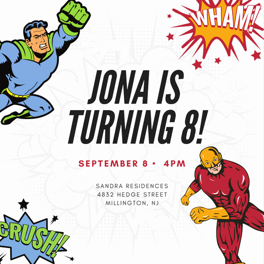 Free Superhero Invitation Templates Beautiful Customize 113 Superhero Invitation Templates Online Canva