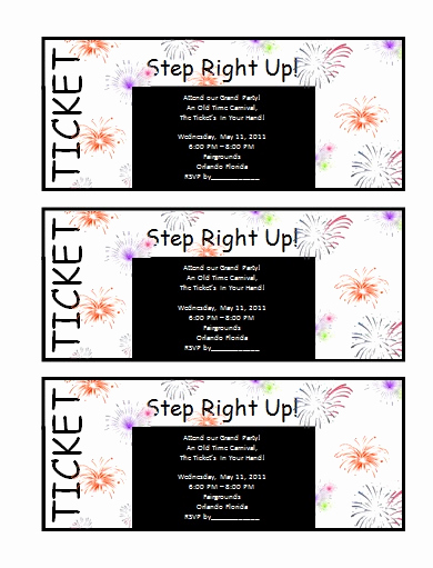 Free Ticket Invitation Template Awesome Invitation Templates