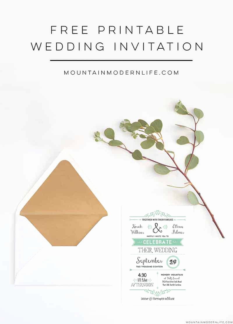Free Vintage Wedding Invitation Templates Fresh Free Wedding Invitation Template