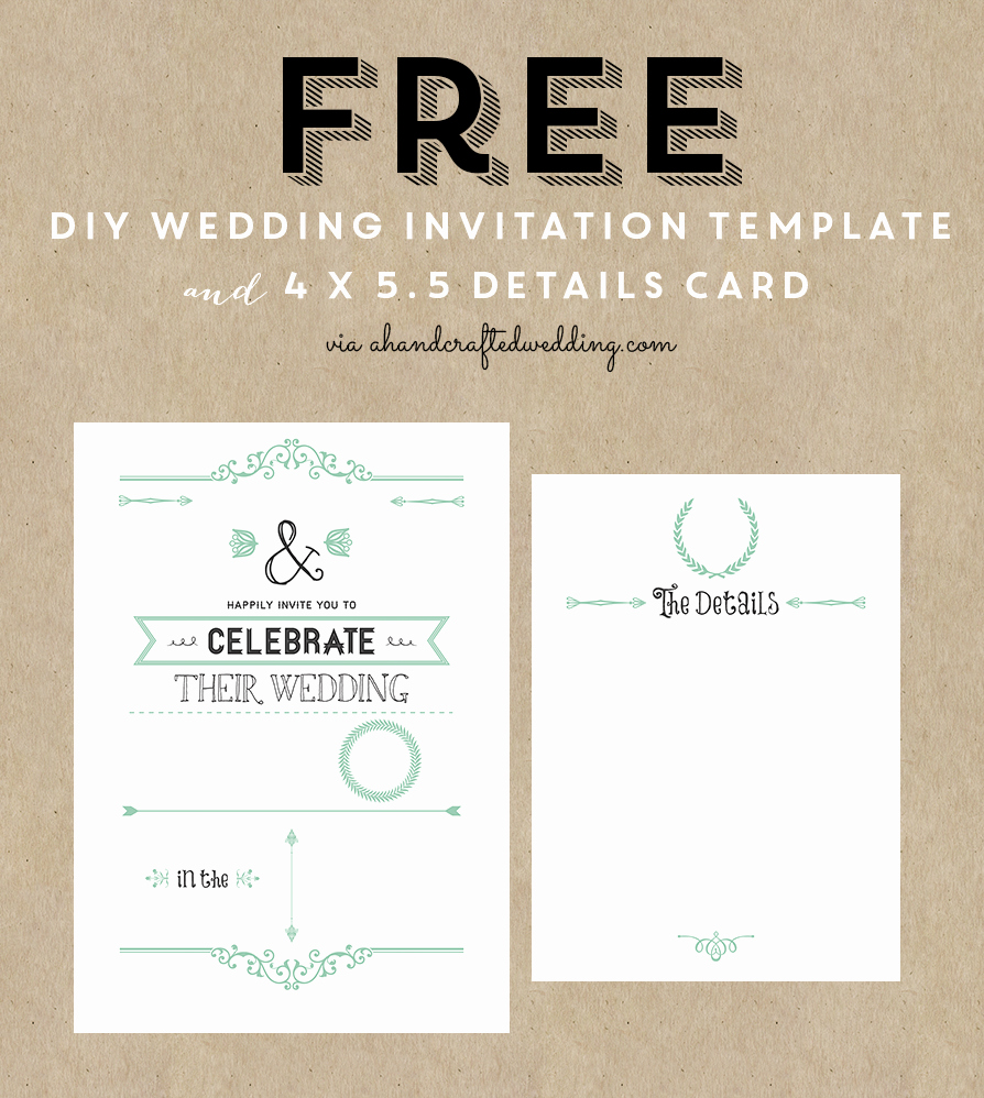 Free Wedding Invitation Templates Unique Free Printable Wedding Invitation Template