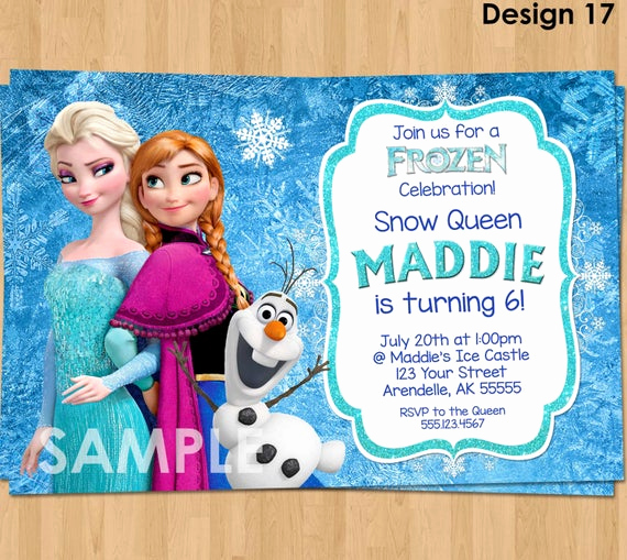 Frozen Birthday Invitation Templates Beautiful Frozen Invitation Frozen Birthday Invitation Disney Frozen