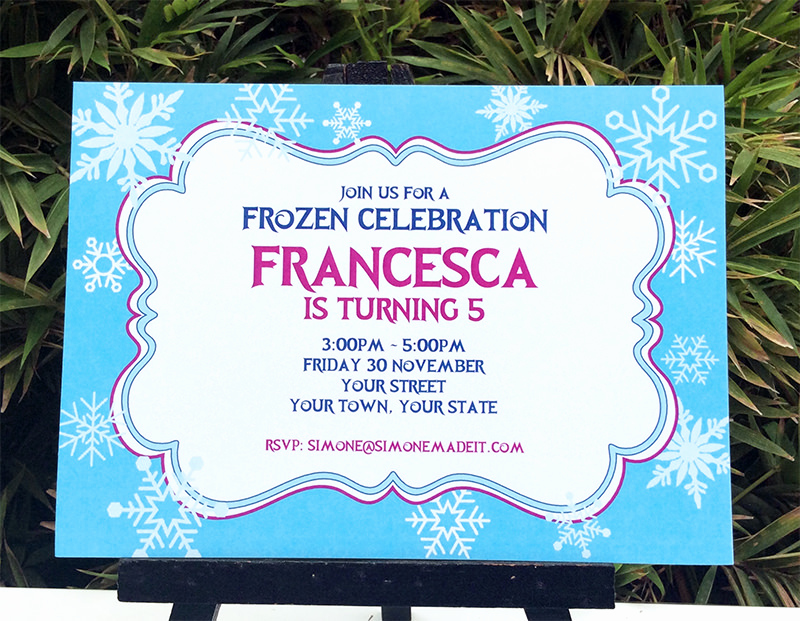 Frozen Birthday Party Invitation Template Inspirational Frozen Birthday Party Printable Templates