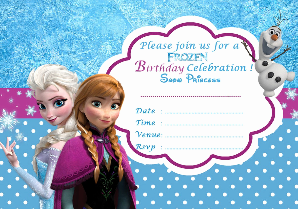 Frozen Invitation Template Free Download Inspirational Frozen Free Printable Invitation Templates