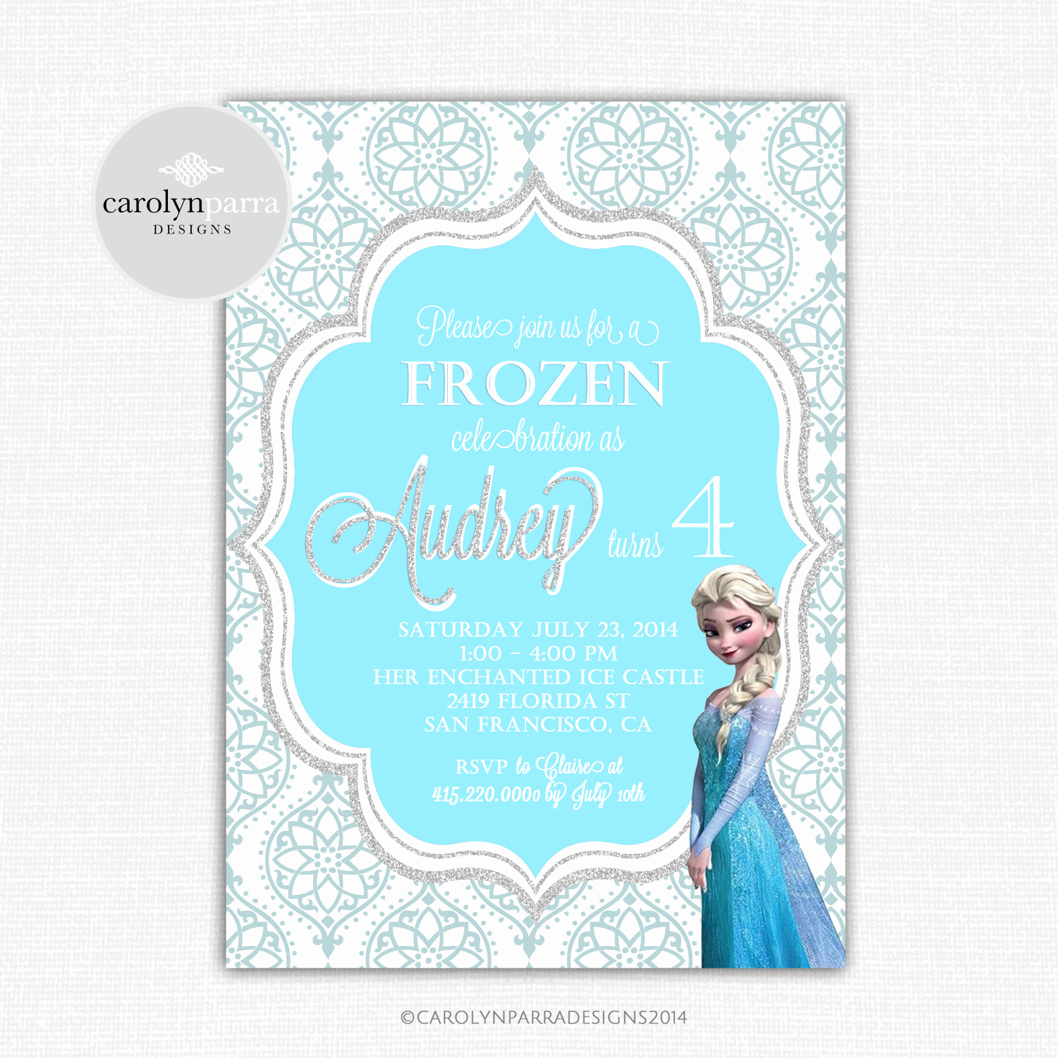 Frozen Invitation Templates Free Lovely Frozen Invitations