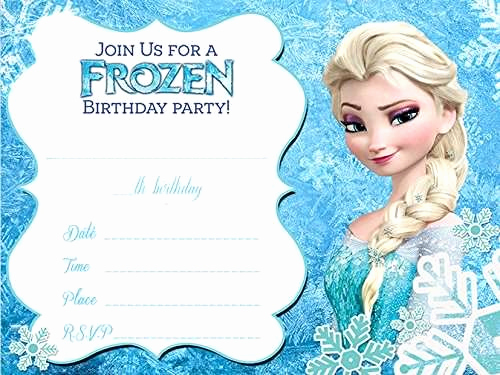 Frozen Invitation Templates Free Lovely Invito Pleanno Bambine Elsa Frozen