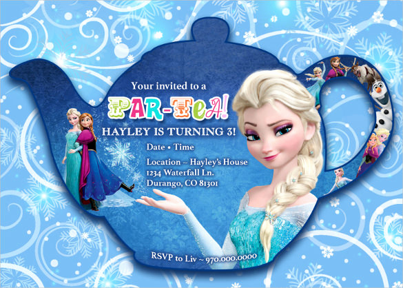 Frozen Party Invitation Templates Best Of 23 Frozen Birthday Invitation Templates Psd Ai Vector