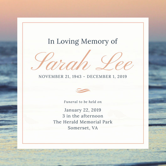 Funeral Invitation Template Free Inspirational Customize 40 Funeral Invitation Templates Online Canva