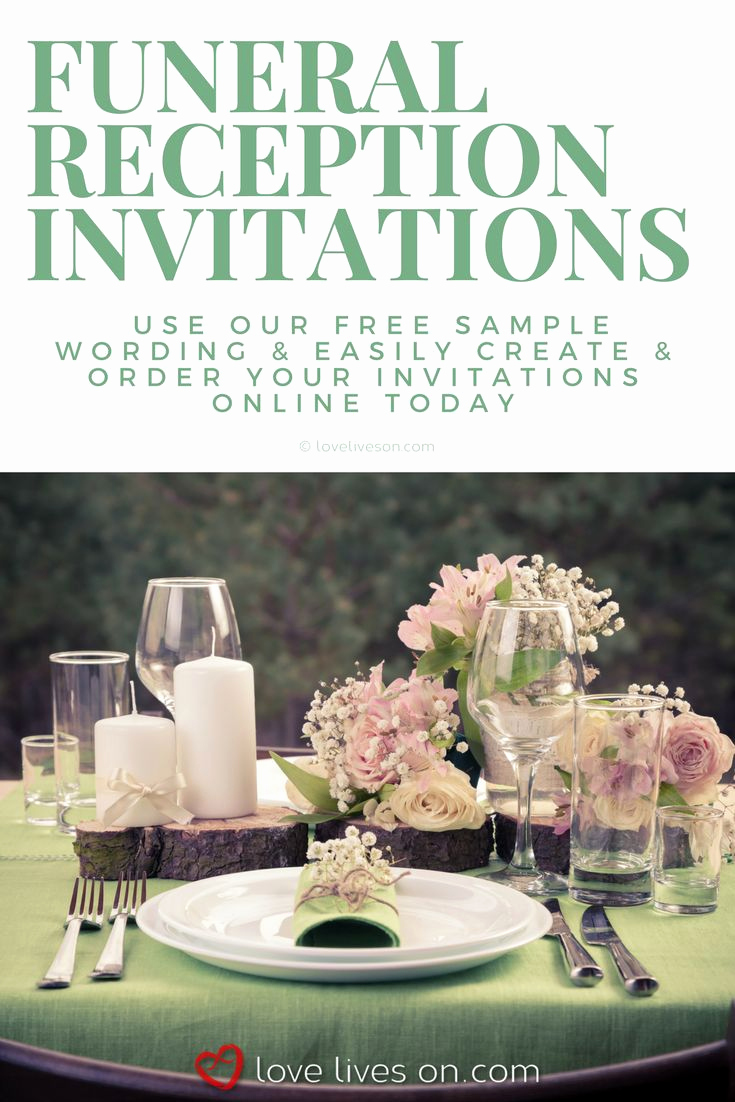 Funeral Reception Invitation Wording Lovely 35 Best Funeral Reception Invitations Images On Pinterest