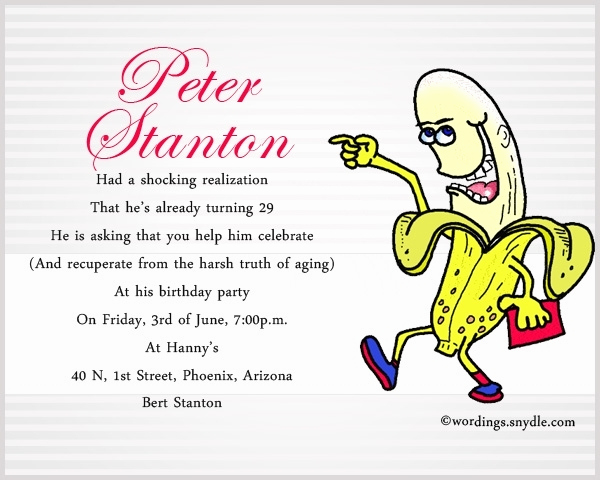 Funny Anniversary Invitation Wording Best Of Clever Party Invitation Wording Cobypic