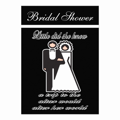 Funny Bridal Shower Invitation Wording Beautiful Funny Bride Groom Bridal Shower Party Invitation 5&quot; X 7