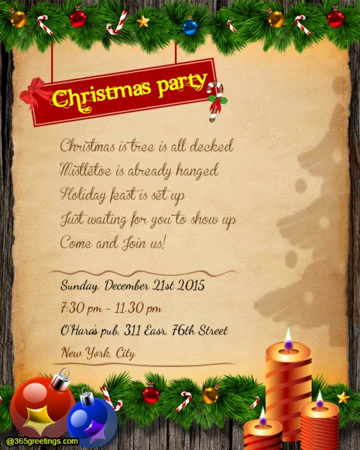 Funny Christmas Party Invitation Wording Luxury Christmas Party Invitation Wording 365greetings