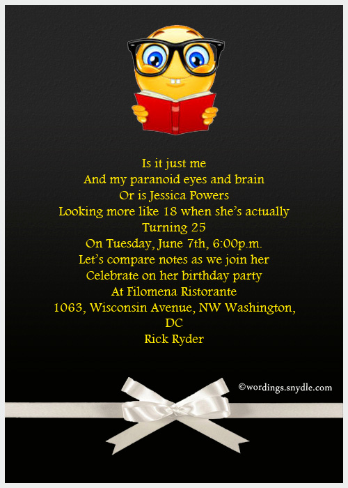 Funny Party Invitation Quotes Best Of Funny 25th Wedding Anniversary Invitation Wording
