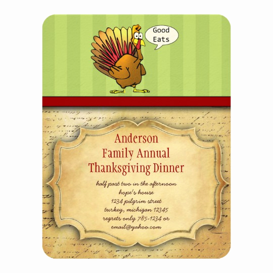 Funny Thanksgiving Invitation Wording New Funny Thanksgiving Dinner Invitation