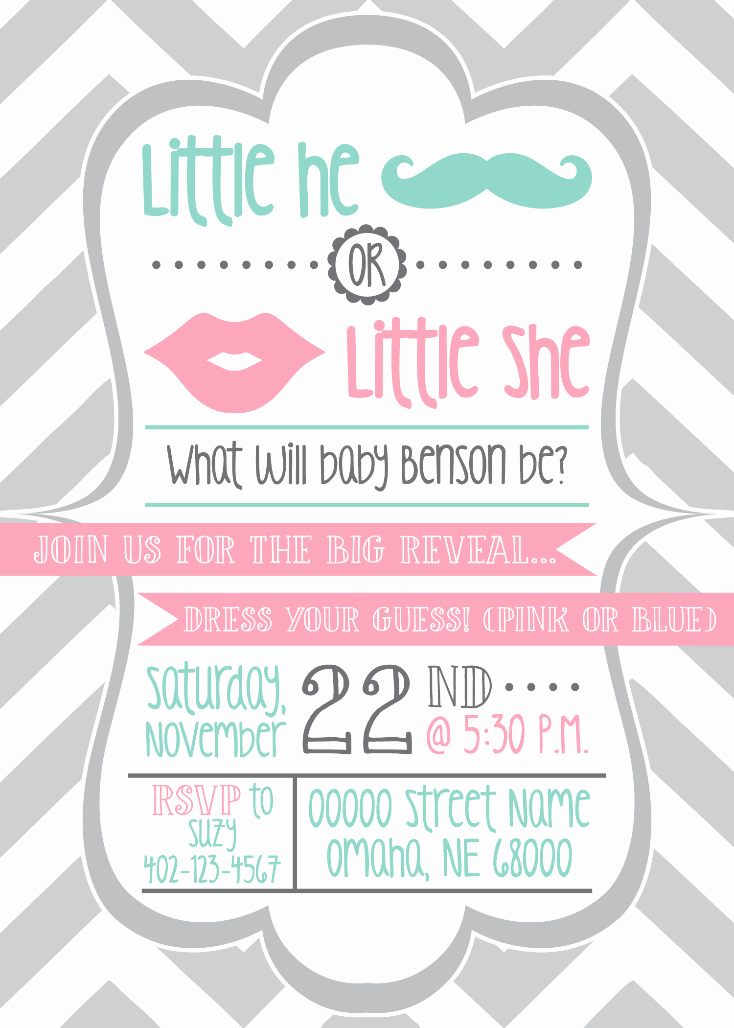 Gender Reveal Invitation Template Awesome Baby Shower Invites Announcements &amp; More