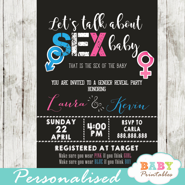 Gender Reveal Invitation Template Fresh Let S Talk About Baby Gender Reveal Invitations – D375