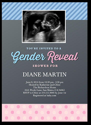 Gender Reveal Invitation Wording Beautiful Gender Reveal 5x7 Baby Shower Invitations