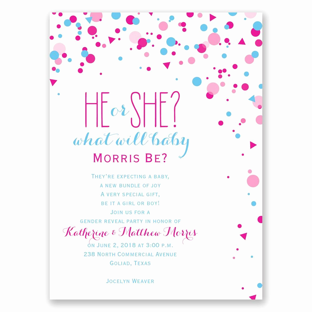  Gender Reveal Invitation Wording 