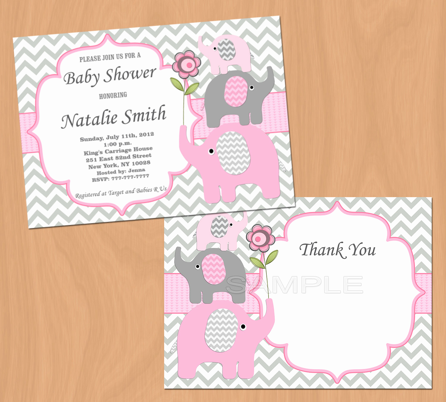 Girl Baby Shower Invitation Elegant Girl Baby Shower Invitation Elephant Baby Shower Invitation