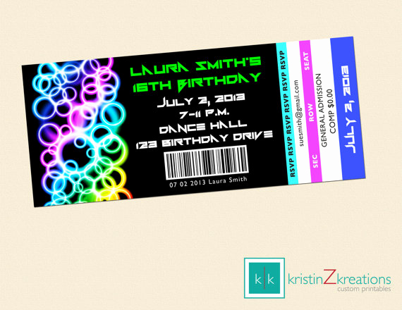 Glow Party Invitation Ideas Beautiful 15 Glow In the Dark Party Ideas B Lovely events