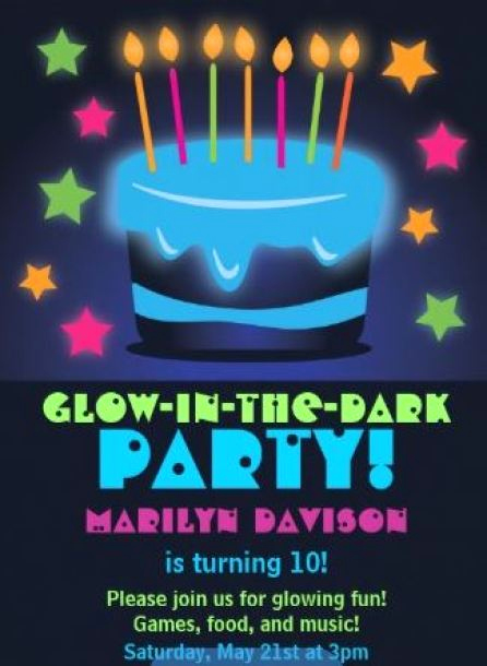 Glow Party Invitation Ideas Fresh 15 Glow In the Dark Party Ideas B Lovely events